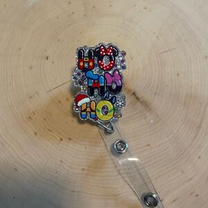 Festive Disney Mickey 'Ho Ho Ho' Badge Reel